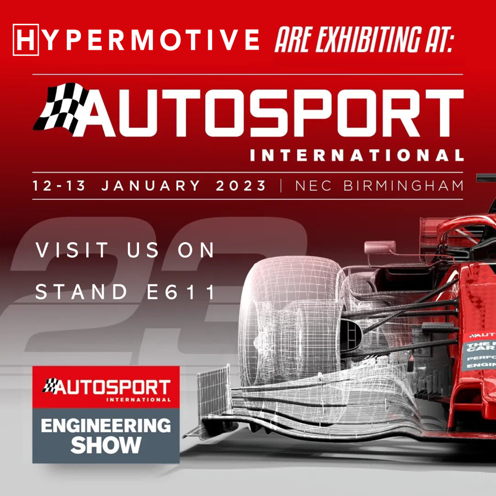 Hypermotive exhibiting at the return of Autosport International 2023